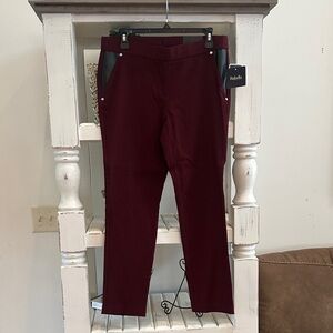 Burgundy Women Jeans